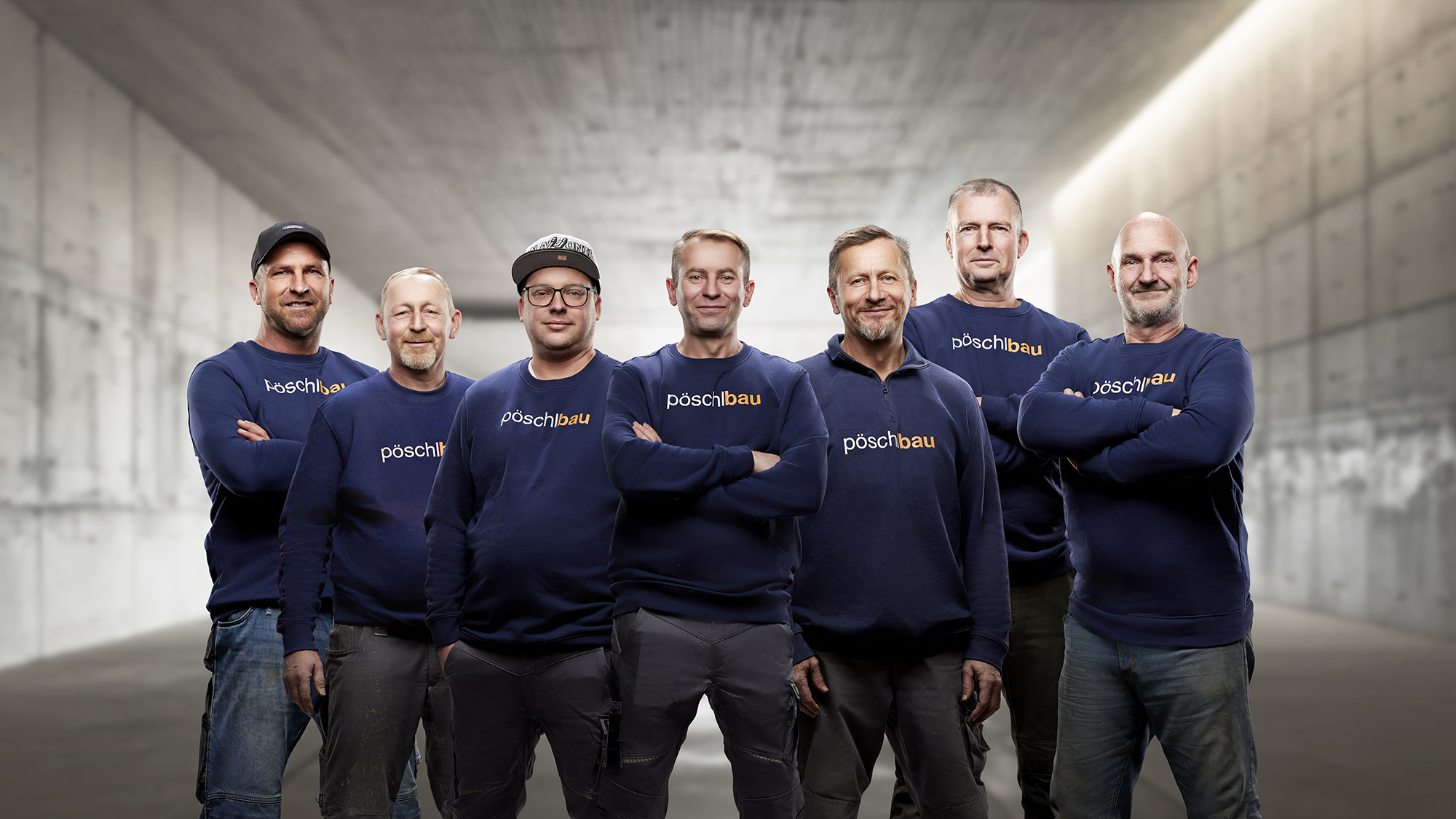 Das Team von pöschlbau